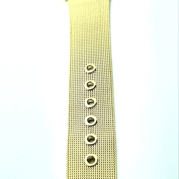 Unisex Dijanes Gold Plated Dial - Mesh Bracelet One Size Fits All - Picture 6 of 6